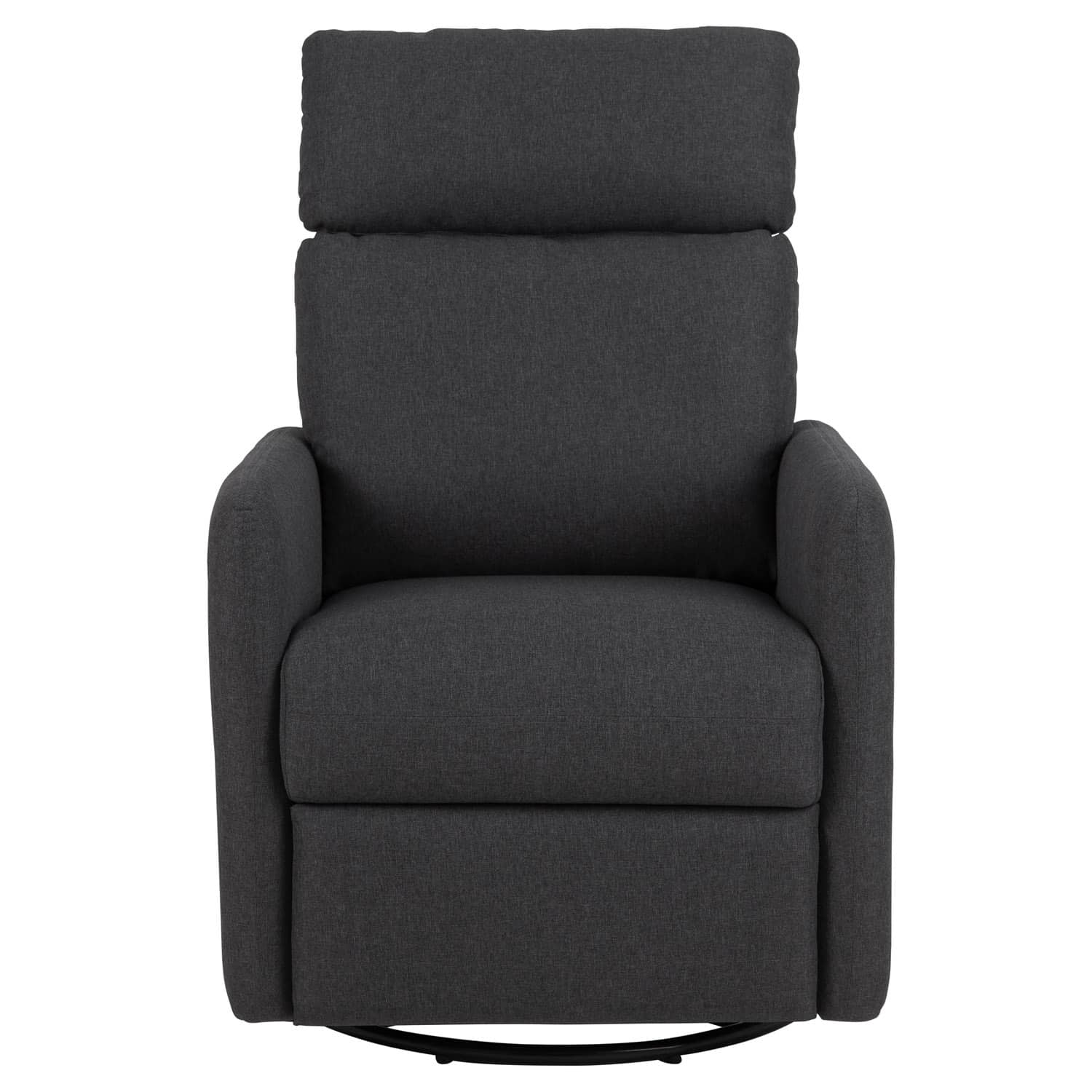 ACT NORDIC Mikkeli recliner stol, m. drejefod og vippefunktion - grå og sort metal - Lænestol Med Vippefunktion